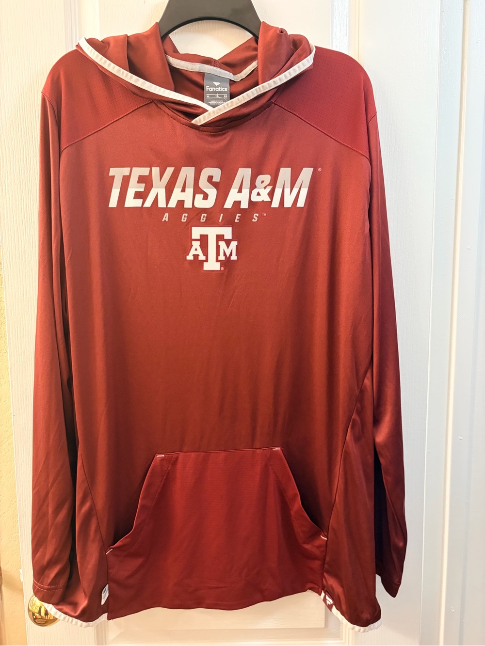 Fanatics Maroon Zip-Up Sweatshirt with White Texas A&M Logo